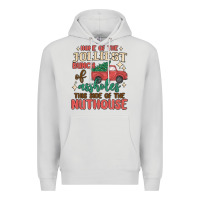 Dove Grey home of the jollıest bunch of assholes thıs sıd Premium Hoodie - MaliasSmallBusiness