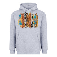 Heather Grey western brushstrokes Heavyweight Hoodie - AdoDesignShop