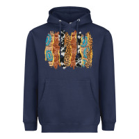 Navy western brushstrokes Heavyweight Hoodie - AdoDesignShop