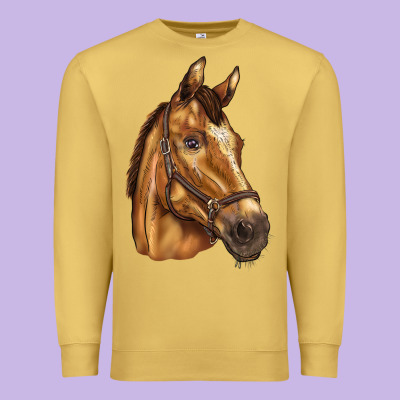 Horse Premium Sweatshirt Designed By Barkaloodesign
