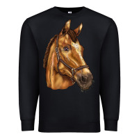 Black horse Premium Sweatshirt - BarkalooDesign