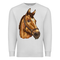 Dove Grey horse Premium Sweatshirt - BarkalooDesign