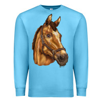 Ocean Blue horse Premium Sweatshirt - BarkalooDesign