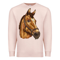 Pale Pink horse Premium Sweatshirt - BarkalooDesign