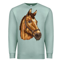 Seafoam horse Premium Sweatshirt - BarkalooDesign