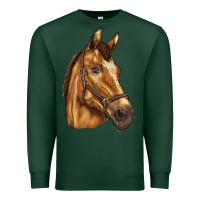 Sports Green horse Premium Sweatshirt - BarkalooDesign