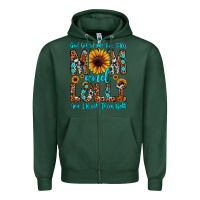 Sports Green god gifted me two titles mom and lolli  and i rock Zipper Hoodie - JahusDesignShop