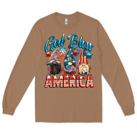 Toasted Coconut God blessed America gnomes 4th of July Long Sleeve Tee - CowGirlArtShop