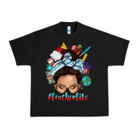 Black teacher life messy bun Urban Heavy Tee - texasbilliewilder