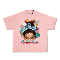 Salmon teacher life messy bun Urban Heavy Tee - texasbilliewilder