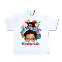 White teacher life messy bun Urban Heavy Tee - texasbilliewilder