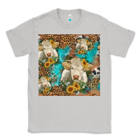 Moon Dust sunflowers charolais cow seamless pattern Classic Tee - HRA Design Shop