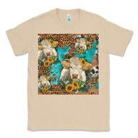 Mushroom sunflowers charolais cow seamless pattern Classic Tee - HRA Design Shop
