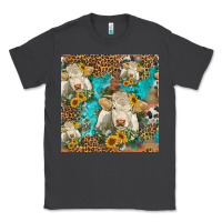 Smoke sunflowers charolais cow seamless pattern Classic Tee - HRA Design Shop