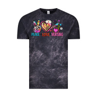 Cloud Black peace love nursing Vintage Tee - Zillion Design Studio