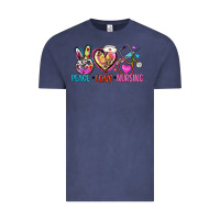 Vintage Denim peace love nursing Vintage Tee - Zillion Design Studio