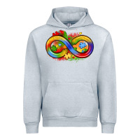 Heather Grey infinity symbol autism Urban Hoodie - LillyAllenDesigns