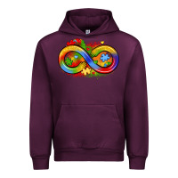 Mauve Wine infinity symbol autism Urban Hoodie - LillyAllenDesigns