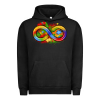 Pigment Black infinity symbol autism Urban Hoodie - LillyAllenDesigns