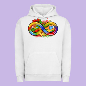 Infinity Symbol Autism Urban Hoodie Designed By Lillyallendesigns