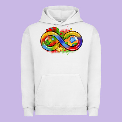Infinity Symbol Autism Urban Hoodie Designed By Lillyallendesigns