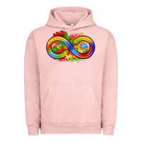 Pigment Salmon infinity symbol autism Urban Hoodie - LillyAllenDesigns