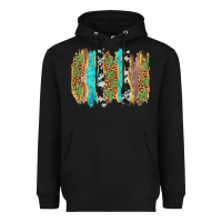 Black western brushstrokes Heavyweight Hoodie - AdoDesignShop