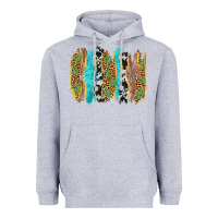Heather Grey western brushstrokes Heavyweight Hoodie - AdoDesignShop