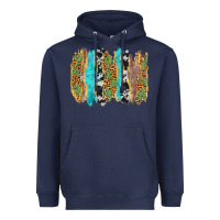 Navy western brushstrokes Heavyweight Hoodie - AdoDesignShop