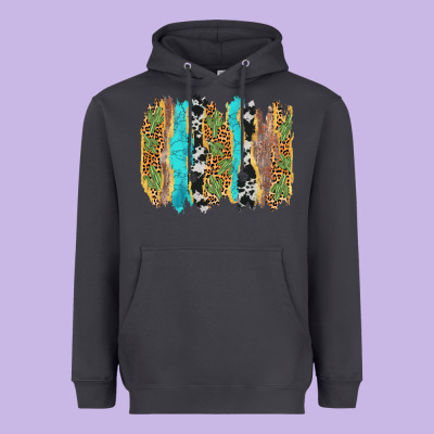Western Brushstrokes Heavyweight Hoodie Designed By Adodesignshop