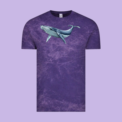 Humpback Whale Vintage Tee Designed By Barkaloodesign