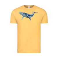Vintage Mustard humpback whale Vintage Tee - BarkalooDesign