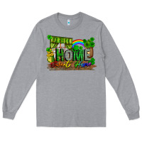 Heather Grey home sweet home Long Sleeve Tee - FaDigitalArtStudio