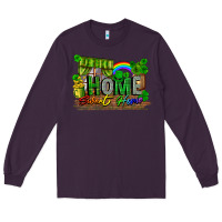 Plum home sweet home Long Sleeve Tee - FaDigitalArtStudio