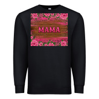 Black floral leopard mama tumbler Premium Sweatshirt - BarkalooDesign