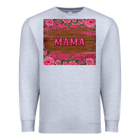 Heather Grey floral leopard mama tumbler Premium Sweatshirt - BarkalooDesign
