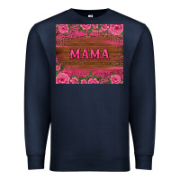 Navy floral leopard mama tumbler Premium Sweatshirt - BarkalooDesign