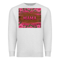Oatmeal Heather floral leopard mama tumbler Premium Sweatshirt - BarkalooDesign