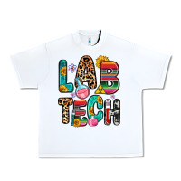 White lab tech Urban Heavy Tee - Zillion Design Studio