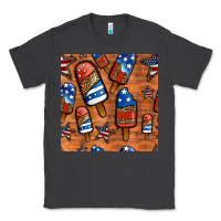 Smoke patriotic popsicles seamless pattern Classic Tee - HRA Design Shop
