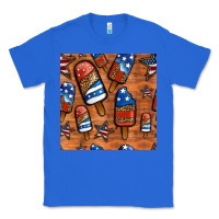 True Royal patriotic popsicles seamless pattern Classic Tee - HRA Design Shop