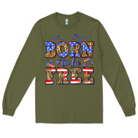 Army Green Born to be free Long Sleeve Tee - Neo Western