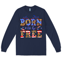 Navy Born to be free Long Sleeve Tee - Neo Western