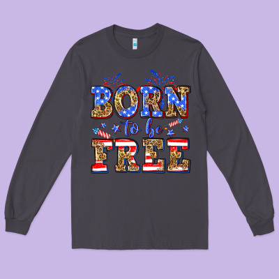 Born To Be Free Long Sleeve Tee Designed By Neo Western