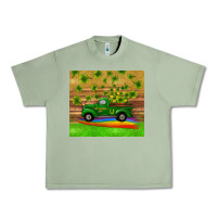Oil Green st patricks day truck shamrock with rainbow tumbler Urban Heavy Tee - RanaPortraitStore