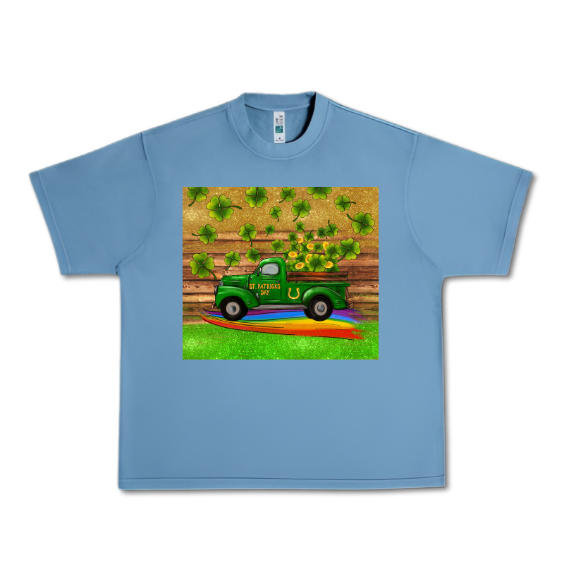 St Patricks Day Truck Shamrock With Rainbow Tumbler Urban Heavy Tee by RanaPortraitStore | Teevron