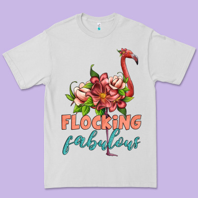 Flamingo Flocking Fabulous Premium Tee Designed By Artiststas