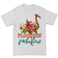 Dove Grey flamingo flocking fabulous Premium Tee - Artiststas