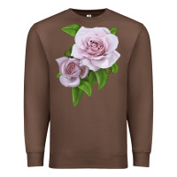 Chestnut Silver Lining Rose Premium Sweatshirt - LillyAllenDesigns