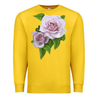Lemon Silver Lining Rose Premium Sweatshirt - LillyAllenDesigns